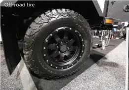  ??  ?? Off-road tire