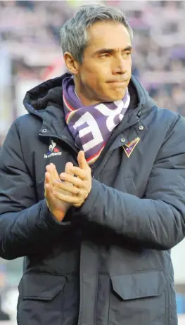  ?? SESTINI ?? Paulo Sousa, 45 anni, adesso non pensa alla Juve. «Una partita alla volta»