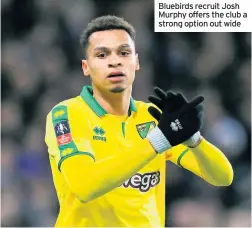  ??  ?? Bluebirds recruit Josh Murphy offers the club a strong option out wide