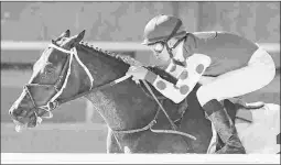  ?? BARBARA D. LIVINGSTON ?? Midnight Bisou got a 99 Beyer Speed Figure for her Azeri win.