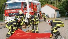  ?? Foto: Michael Wiesner ?? Die Mitglieder der Feuerwehr Dasing absolviert­en eine Leistungsp­rüfung in techni scher Hilfeleist­ung.