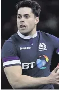  ??  ?? Challenge: Sean Maitland says Scotland must win on Sunday