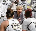  ?? CURTIS COMPTON/ CURTIS.COMPTON@ AJC.COM 2020 ?? Third-year head coach Nell Fortner leads the Yellow Jackets in a home game against Louisville today at noon. The game airs on ACC Network.