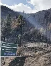  ?? JESSICA CLARE ?? The massive Kenow fire was held fewer than 100 feet from the Waterton Lakes townsite by fire personnel. The national park reopened Wednesday.