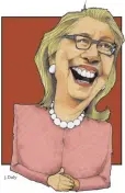  ??  ?? CLINTON: Scandal ruins her ‘grownup’ image.