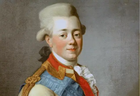  ??  ?? En 1782 – Le grand-duc Paul Petrovitch avec l’ordre de SaintVladi­mir (1782), de Gavrila Ivanovitch Skorodumov. Récipienda­ire à l’âge de 18 ans, Paul Ier s’empressa, une fois au pouvoir, d’abolir cet ordre, créé par sa mère qu’il haïssait.