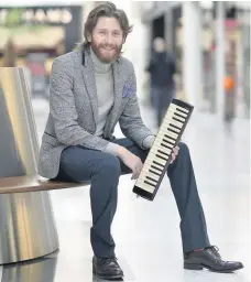  ??  ?? Spotlight Stirling Shines musician Chris Russell with his melodica at The Thistles