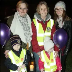  ??  ?? Julie Forster, (back left) with her children Tom and Ruth Forster, Shauna Hever and mother Eileen Mullally.