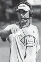  ?? File photo ?? Bryant coach James Perry (pictured) has some familiarit­y with the Merrimack coaching staff and personnel heading into today’s season opener.