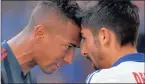  ?? PICTURE: GETTY IMAGES ?? BRAINLESS MOMENT: Jerome Boateng (left) headbutts Kerem Demirbay on Saturday.