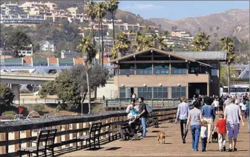  ?? Photograph­s by Genaro Molina Los Angeles Times ?? A TSUNAMI produced from the Ventura fault would allow little warning to residents. The California Geological Survey is studying whether it needs to revise tsunami hazard maps because of researcher­s’ findings.