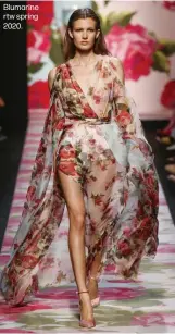  ??  ?? Blumarine rtw spring 2020.