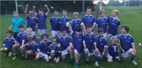  ??  ?? Naomh Mairtin u9 team who hosted and competed in a recent blitz against Glen Emmetts and Wolfe Tones.