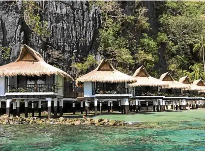  ?? —PHOTOS BY ANNE A. JAMBORA ?? Postcard-pretty Miniloc Island Resort