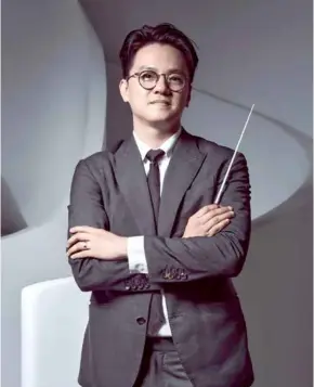  ?? Photos courtesy of HBSO ?? FEARLESS LEADER: Conductor Trần Nhật Minh, head and chorusmast­er of the HBSO Opera, will lead the concert.