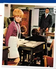  ??  ?? Lulu, inset left, with sidney poitier in the 1967 film to sir with Love