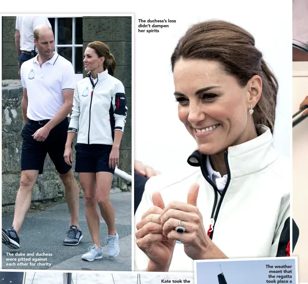  ??  ?? The duke and duchess were pitted against each other for charity The duchess’s loss didn’t dampen her spirits