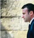  ?? Foto: afp ?? Entschloss­ener Blick auf eine schwierige Zukunft: Emmanuel Macron.