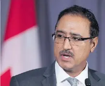  ?? ANDREW VAUGHAN /THE CANADIAN PRESS ?? Natural Resources Minister Amarjeet Sohi asserts the Trans Mountain project will be completed.