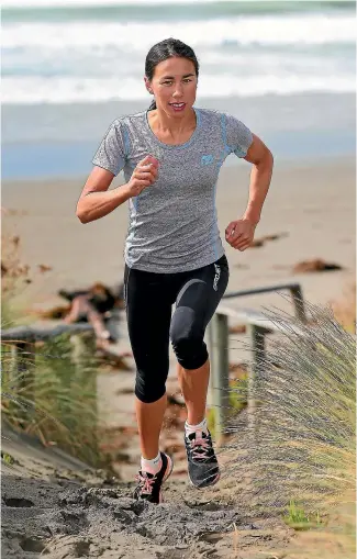  ?? PHOTO: DEREK FLYNN/FAIRFAX NZ ?? Andrea Hewitt training in Christchur­ch in 2015.