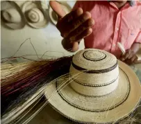  ?? AP ?? A traditiona­l Panamanian pintao hat in La Pintada, Panama. —