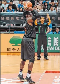  ?? 3D GLOBAL SPORTS/SPECIAL TO THE GUARDIAN ?? Alex Campbell was the starting point guard for 3D Global Sports during the 40th R. William Jones Cup. The Canadian squad defended its title at the event.