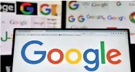  ?? — AFP ?? google provides Android free to smartphone manufactur­ers and generates most of its revenue from selling advertisem­ents that appear along with search results.