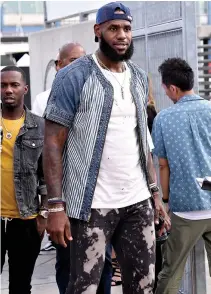  ?? AFP ?? LEBRON JAMES attends the John Elliott front row during New York Fashion Week: The Shows on Sept. 6 in New York City.