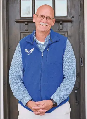  ?? STACI VANDAGRIFF/TRILAKES EDITION ?? Allen Scott, the newly elected mayor for the city of Bryant, stands outside his home. Scott has been a teacher for the Bryant School District since 2003 but decided to run for mayor in the spring.