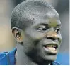  ??  ?? PLAYER TO WATCH: N’Golo Kante