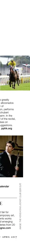  ??  ?? AUDEMARS PIGUET QEII CUP One of the world’s great races, establishe­d in 1975 to mark Queen Elizabeth II’S visit to Hong Kong, its HK$20M purse lures some of the world’s finest horses. At Sha Tin Racecourse. jkjc.com
GABRIELA MONTERO The classical...