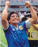  ?? ?? Maradona in that £7-million shirt