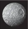  ?? NASA/JPL-CALTECH/SPACE SCIENCE INSTITUTE VIA AP ?? Astronomer­s reported the best evidence yet of a relatively new ocean beneath the icy exterior of Mimas.