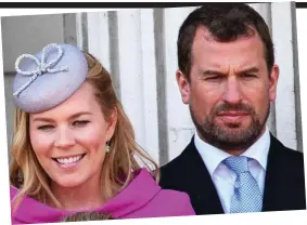  ??  ?? Divorced: Peter Phillips with ex-wife Autumn Kelly