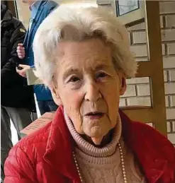  ?? ?? Die 96 Jahre alte Holocaust-Überlebend­e Rosetta Musaph-Andriesse zählt zu den Gründerinn­en des Holocaust-Museums.