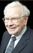  ??  ?? Warren Buffett