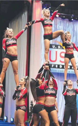  ??  ?? Gold Coast cheerleadi­ng club ZOO Athletics has finished eighth at the Cheerleadi­ng World Championsh­ips in Florida.