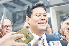  ??  ?? Zakaria is seen speaking to reporters after giving a briefing to the CEP on the company’s overall operations and administra­tion yesterday. — Bernama photo