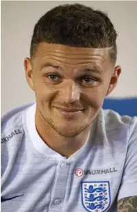  ??  ?? ●● Soccer ace Kieran Trippier helped England win their first match of the European Championsh­ips on Sunday