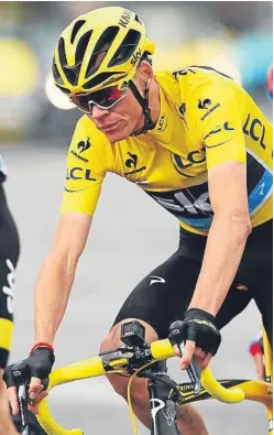  ??  ?? Chris Froome is close to becoming the all-time great in the biggest road race in the world, the Tour de France.