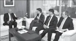  ?? -APP ?? Pierre-Dimitri Gore-Coty, Vice President Europe, Middle East and Africa Uber called on Chairman Board of Investment, Haroon Sharif.