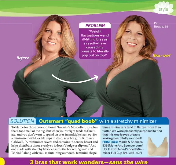 Outsmart “quad boob” with a stretchy minimizer - PressReader
