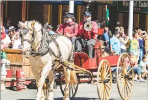  ?? COURTESY PHOTOGRAPH ?? Horses pull a wagon through Old Sacramento.