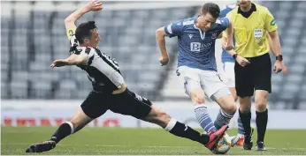  ??  ?? Israeli striker Guy Melamed in action for St Johnstone during the Scottish Cup semi-final with St Mirren.