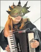  ?? ?? Mia Pitts plays her eerie accordion