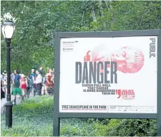  ?? BRYAN R. SMITH/GETTY IMAGES ?? People arrive for the opening night of Shakespear­e in the Park’s production of Julius Caesar at Central Park’s Delacorte Theater on June 12, in New York. A New York production of Shakespear­e’s Julius Caesar drawing parallels between the assassinat­ed...