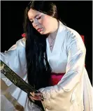  ??  ?? Unrequited love: Natalya Romaniw as Madam Butterfly