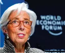  ?? — Reuters ?? IMF Managing Director Christine Lagarde.