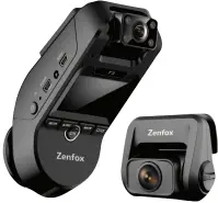  ??  ?? Zenfox’s T3 three-channel dash cam with its rear window camera.
