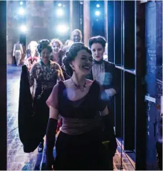  ??  ?? The cast comes off stage after their encore at the Lincoln Center Theater in New York.